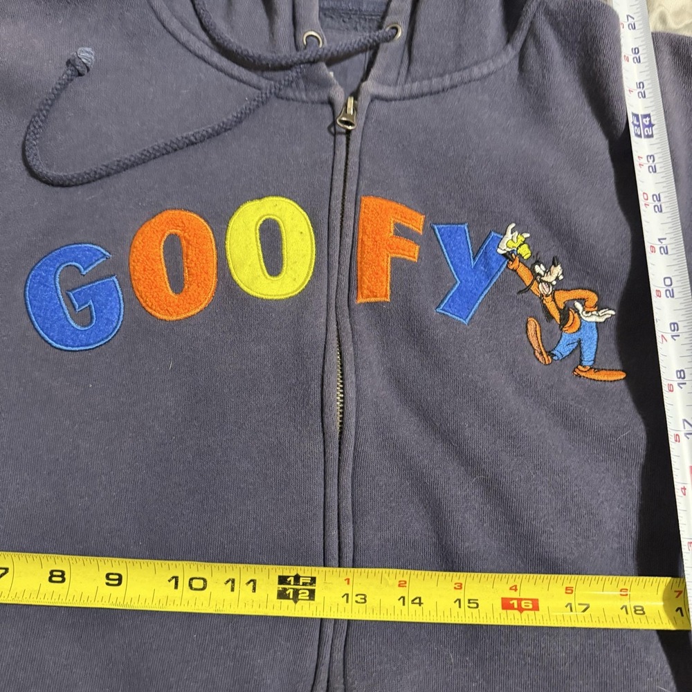 Disney Parks Hoodie Mens XL Blue Goofy Walt Disney World Full Zip Graphic - Picture 5 of 10